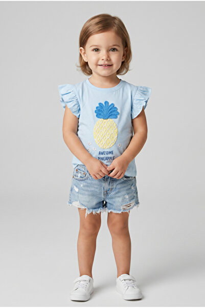 Cortigiani Girls T-Shirt Short Sleeve, 5-6Y
