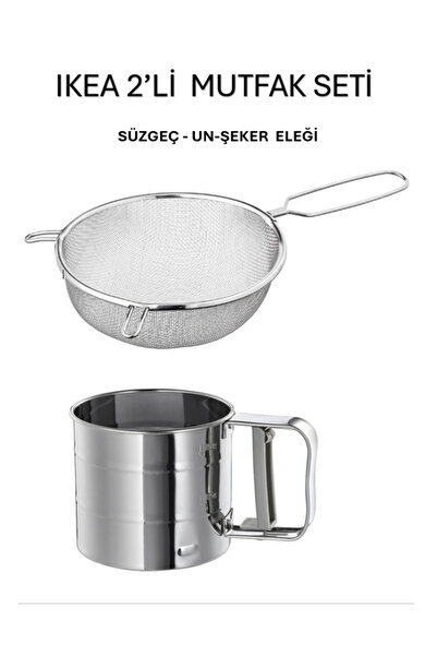 IKEA 2-Piece Flour Sieve and Strainer Set Advantage Set