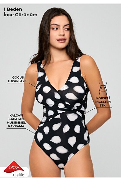 Kom Women's Black/Plum Patterned Covered, Corseted, Double Breasted Gathering...