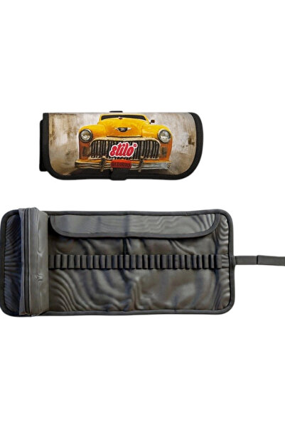 Stilo Spiral Roller Pen Holder (Yellow Taxi)