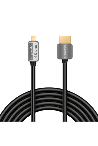 Kruger&Matz Cablu HDMI - HDMI 1.8m negru (KM0327)