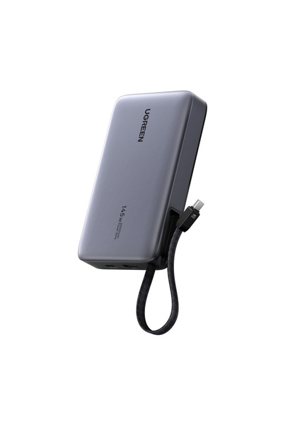 Ugreen PB551 Power Bank, 20000 mAh, 145W, retractable cable