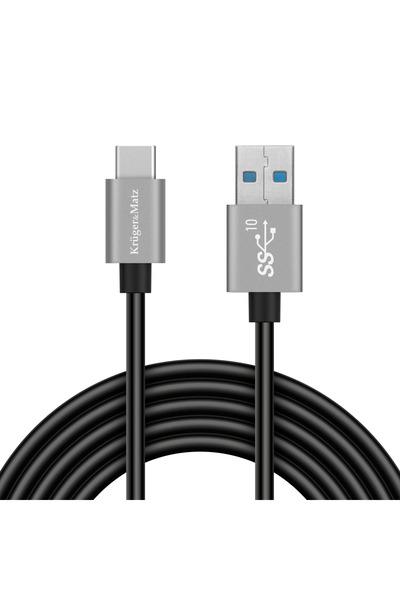 Kruger&Matz Cablu USB USB-A - USB-C 1 m Negru (KM1263)