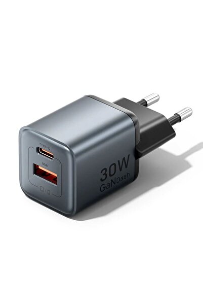 Vention Încărcător 30W GaN 1x USB-A 1x USB-C negru