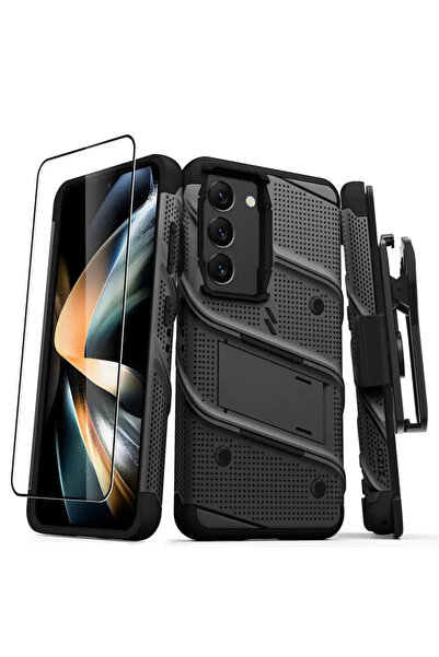 Zizo Seria BOLT - Husă de protecție Samsung Galaxy S23 cu sticlă 9H pentru ec...