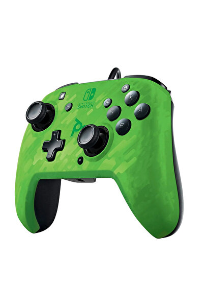 Pdp NINTENDO SWITCH FACEOFF DELUXE CONTROLLER VERDE CAMUFLAJ