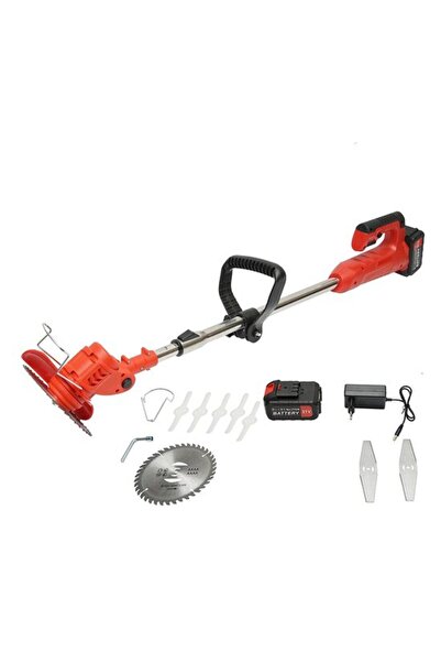 Evelise Brush cutter, trimmer, for cutting grass, electric, with 21V Lithium ...