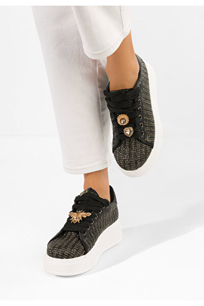 B T Shoes Sneakers cu platformă Havania negri