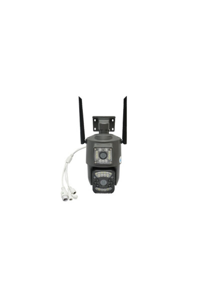 OEM Camera Supraveghere Duala PTZ WiFi 4G, 8MP, Detectie Umana, Exterior, Negru
