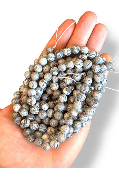Bozhi Bead Set Jasper Natural Stone 8mm - Natural Stone Beads Jasper