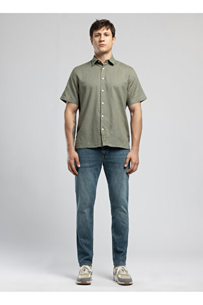 Lee Cooper Kaki muška košulja standardnog kroja 262 LCM 241003 ANDRE KHAKI