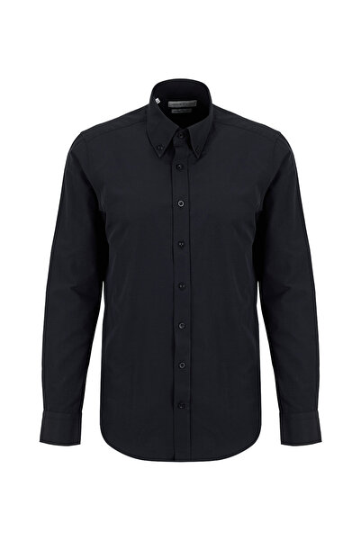 ALTINYILDIZ CLASSICS Siyah Erkek Tailored Fit Gömlek ACE201262053
