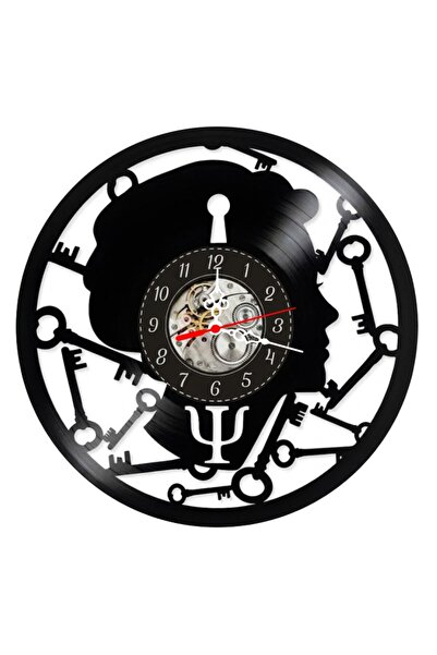 OEM Decorative wall clock, Psychology / Mental Health, made from vinyl record...