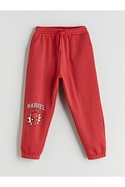 LC Waikiki Pantaloni de trening jogger pentru băieți cu imprimeu Spider-Man