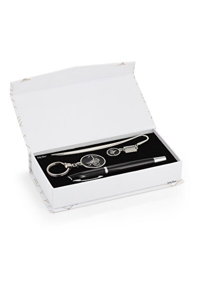 SEDEF SİLVER Ottoman Tughra Rollerball Pen, Keychain and Envelope Opener Gift...