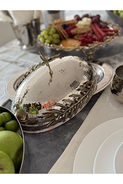 ELBETEN ZEYTİNYAĞLARI Elbeten Home Gold Detaylı Oval Sunumluk