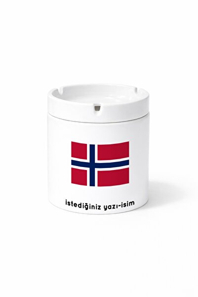 Kirbi Reklam Country No Norway Norway Flag Flag Double Sided Printed Ashtray ...