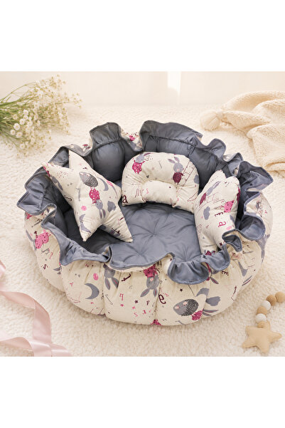Al Fajr Babys 3-in-1 Premium Handmade Baby Nest Lounger & Play Mat Set | Newb...
