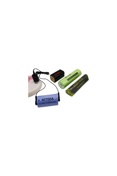 elektrogun PM-29723 4.2V 1A Manyetik USB Şarj Kablosu Büyük Lityum Piller Içi...