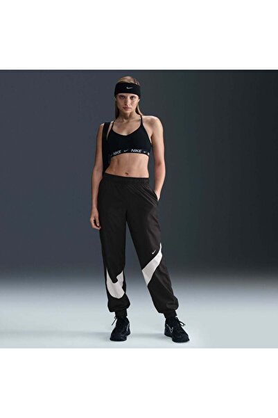 Nike Classic Woven MR UV Logo Jogger Kadın Siyah Eşofman Altı