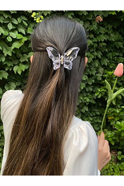 Markiz Takı Transparent Butterfly Buckle with Clamps 9 cm 1 Piece