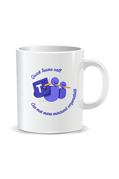 Mug Mania Cana personalizata cu mesaje pentru corporatisti, Quick Teams call,...