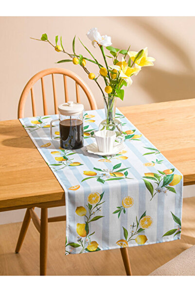 LC Waikiki Rmz Gi̇yi̇m Farkiyla Lemon Embroidered Runner 45X150 cm