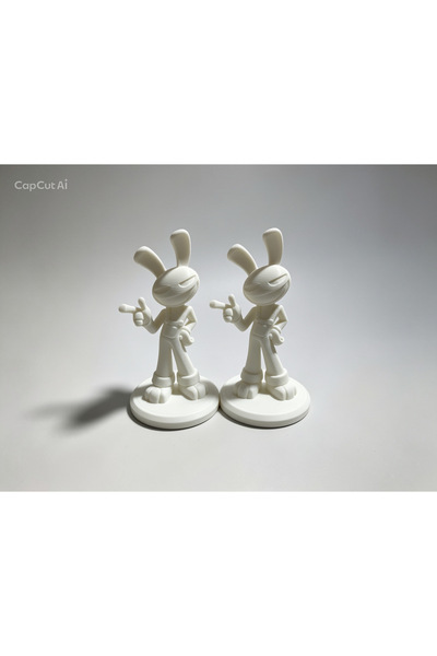 3D TASARIM Jax Figürü – 3D Baskı Dekoratif Karakter Biblosu