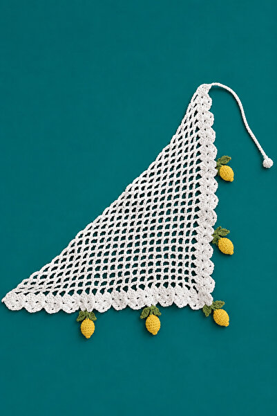 Little Wow! Things Lemon Dolce Vita Limon Motifli Renkli Yazlık Kadın Bandana