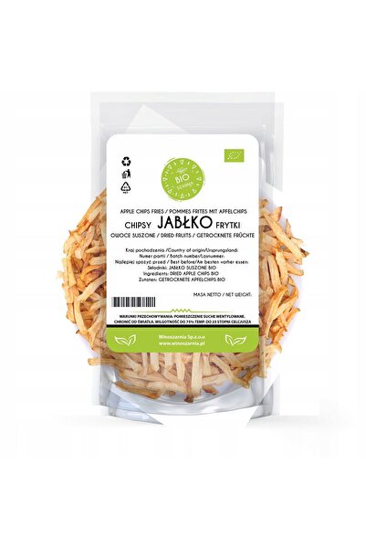 winoszarnia Organic apple crisps and chips – 20g sliced dried apples with skin