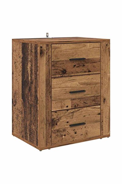 vidaxl Dulap de noapte Lemn vechi 35 x 50 x 60 cm Lemn compozit