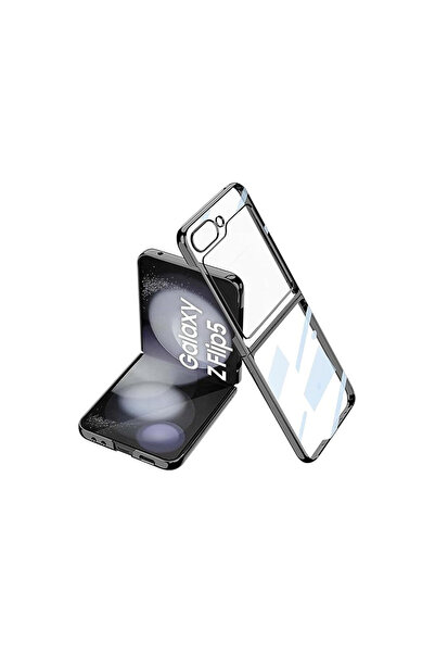 Genel Markalar Galaxy Z Flip 5 Kılıf Fold Element Kapak - Siyah
