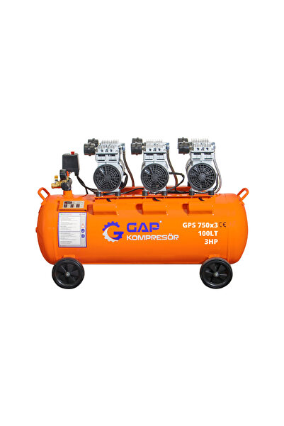 GAP KOMPRESÖR Hava Kompresörü Sessiz ve Yağsız 100 Lt 3 Hp
