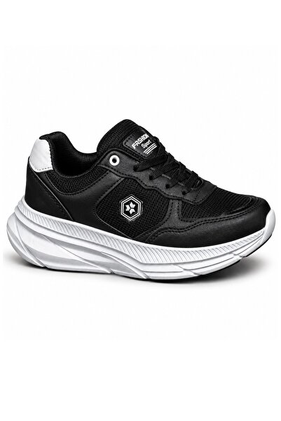 Celira Tmp Black White Mesh Skin Women's Sneakers Sports Shoes