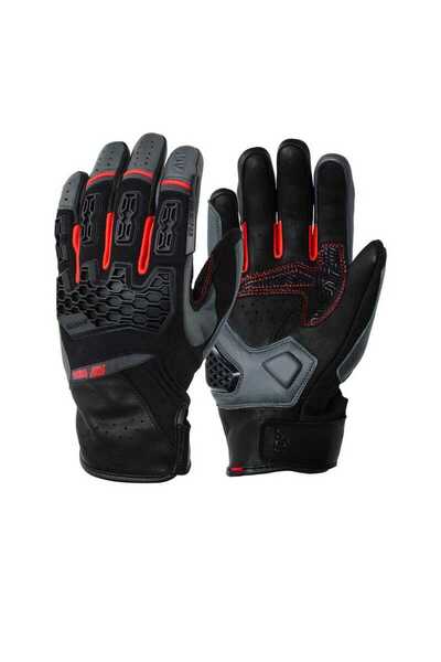 Modeka Atlaz Summer Gloves Dark Gray Black