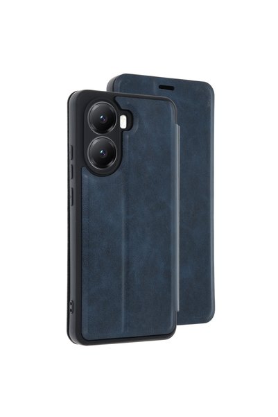 Generic Brand Poco X7 Pro Compatible Case Flip Cover - Navy Blue