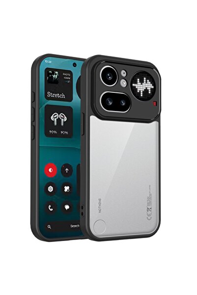 sscase Color Frame Διάφανη Σκληρή Θήκη Black (Nothing Phone (4a) Pro)