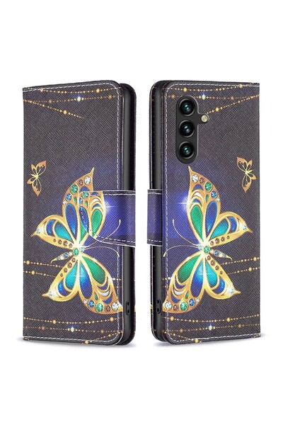 sscase Colored Drawing Θήκη Πορτοφόλι Big Butterfly (Samsung Galaxy A35 5G)