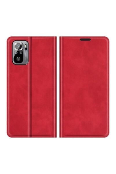 sscase Retro Magnetic Θήκη Βιβλίο Red (Xiaomi Redmi Note 10/Note 10s)