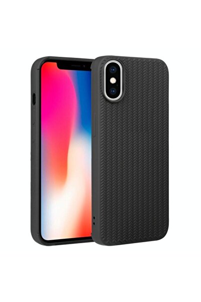sscase Weave Texture Θήκη Σιλικόνης Black (Apple iPhone X/Xs)