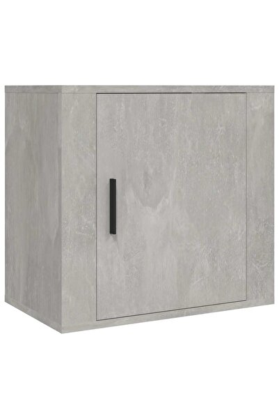vidaxl Wall-mounted bedside table, concrete grey, 50x30x47 cm