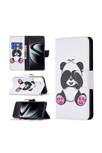 sscase Colored Drawing Pattern Θήκη Πορτοφόλι Panda (Samsung Galaxy S22 Plus 5G)