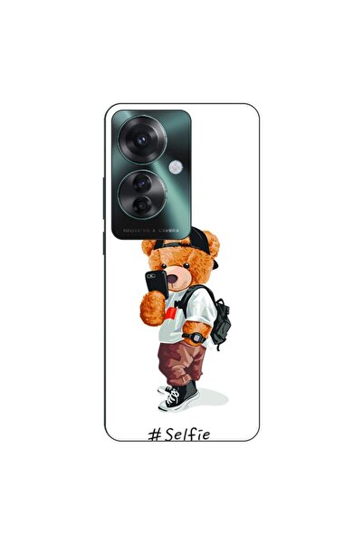OEM Husa compatibila cu Oppo Reno11 F 5G Silicon Gel Tpu Model Bear Teddy Selfie