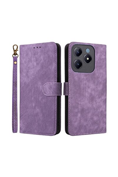 sscase Brush Magnetic Θήκη Πορτοφόλι Purple (Realme C61 4G)