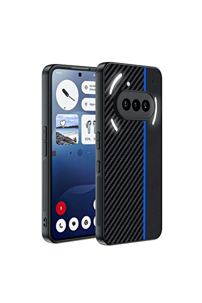 sscase Carbon Fiber Σκληρή Θήκη Black/Blue (Nothing Phone (3a))