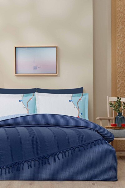 Özdilek Flag Line Double Pique Duvet Cover Set
