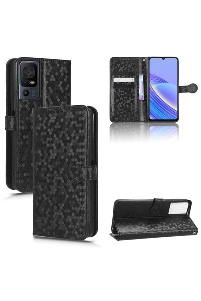 sscase Honeycomb Θήκη Πορτοφόλι Black (TCL 40 SE)