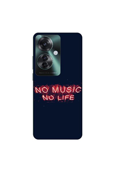 OEM Θήκη συμβατή με Oppo Reno11 F 5G Σιλικόνης Τζελ TPU Μοντέλο No Music No Life