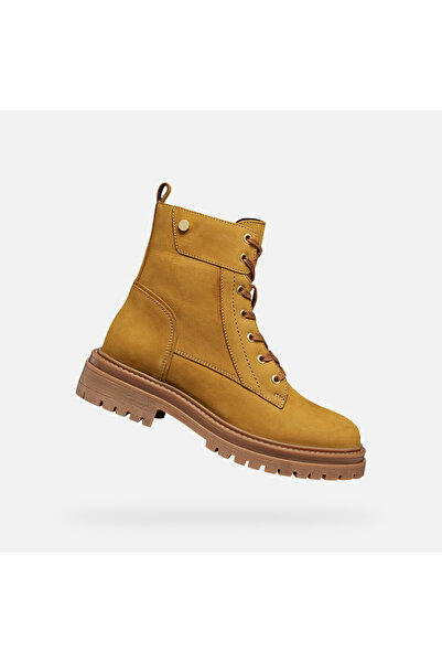 Geox Pantofi de damă galbeni până la gleznă Iridea