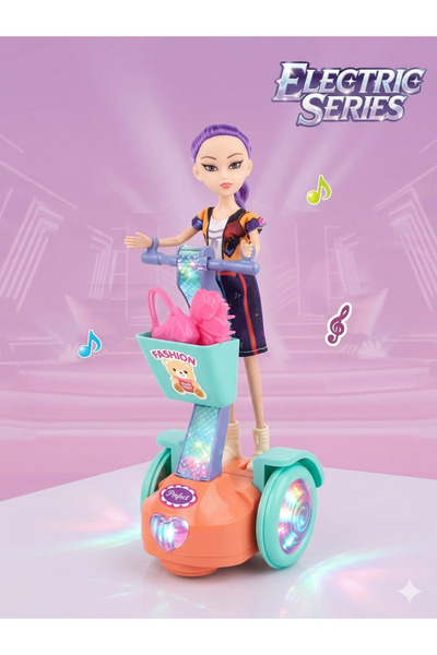 MAXISHOPSRL Păpușă Surpriză K-Pop cu Skateboard, Lumini și Muzică